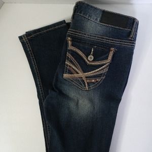 Twentyone Black by Rue21 size 5/6R dark blue low rise skinny jeans